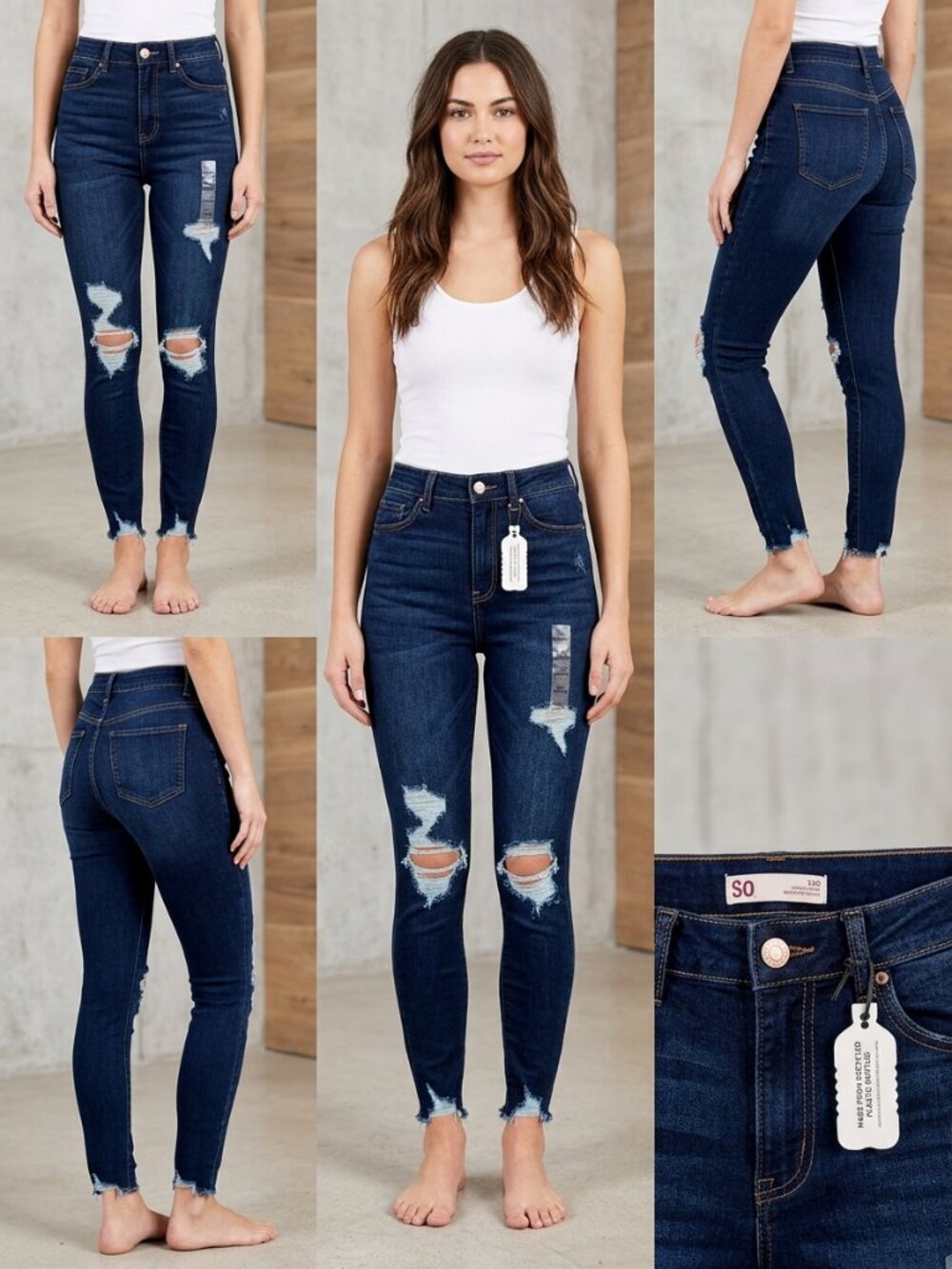 SO Goods For Life NWT Size 3/26W Dark Wash Super High Rise Jegging
